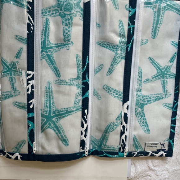 Bohicket Road Navy Coral Threefold Happiness Bag - Picture 3 of 11